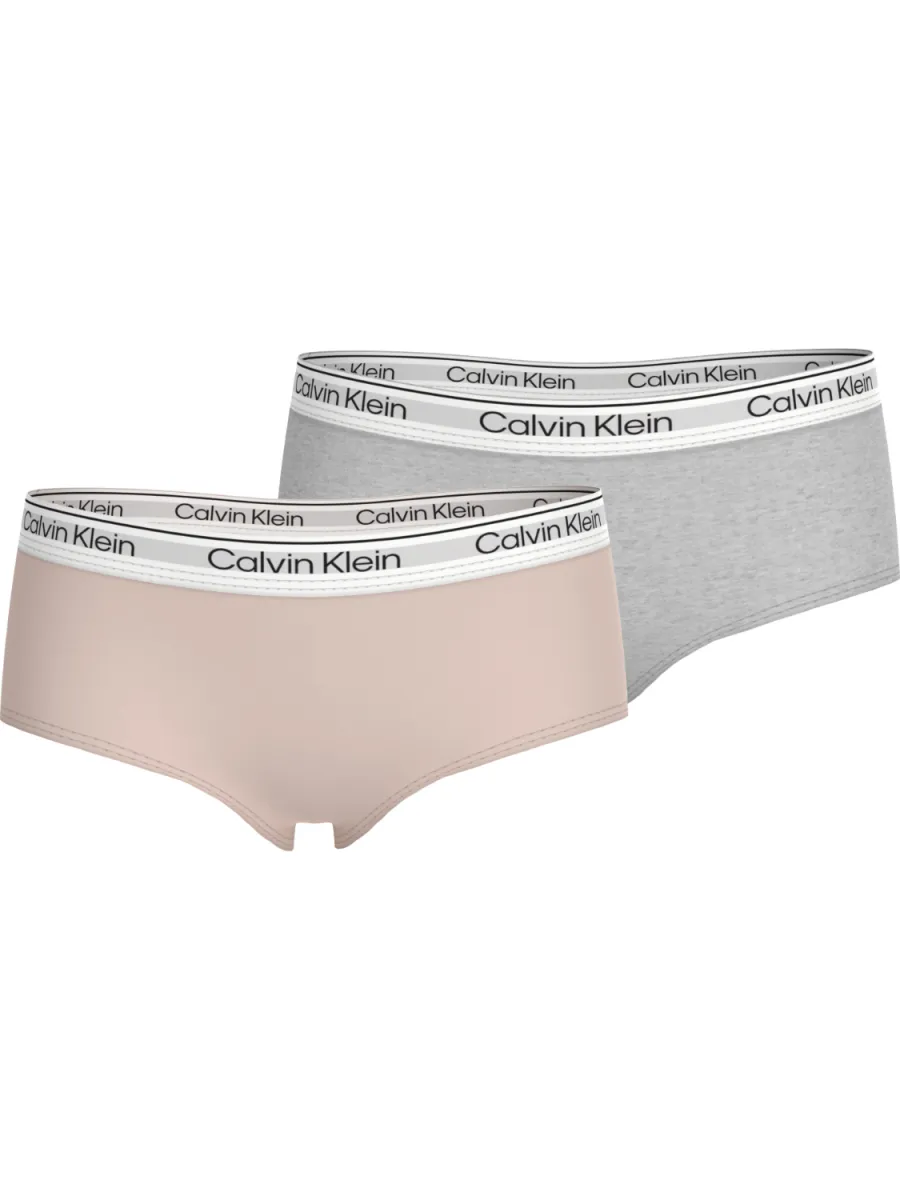2PK CALVIN KLEIN SHORTY - GRÅ & SØLVPEON
