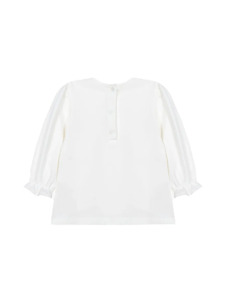 PATACHOU ECRU JERSEY BLOUSE