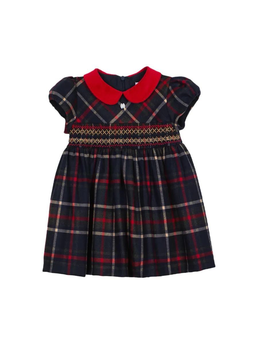 PATACHOU TARTAN FLANNEL DRESS
