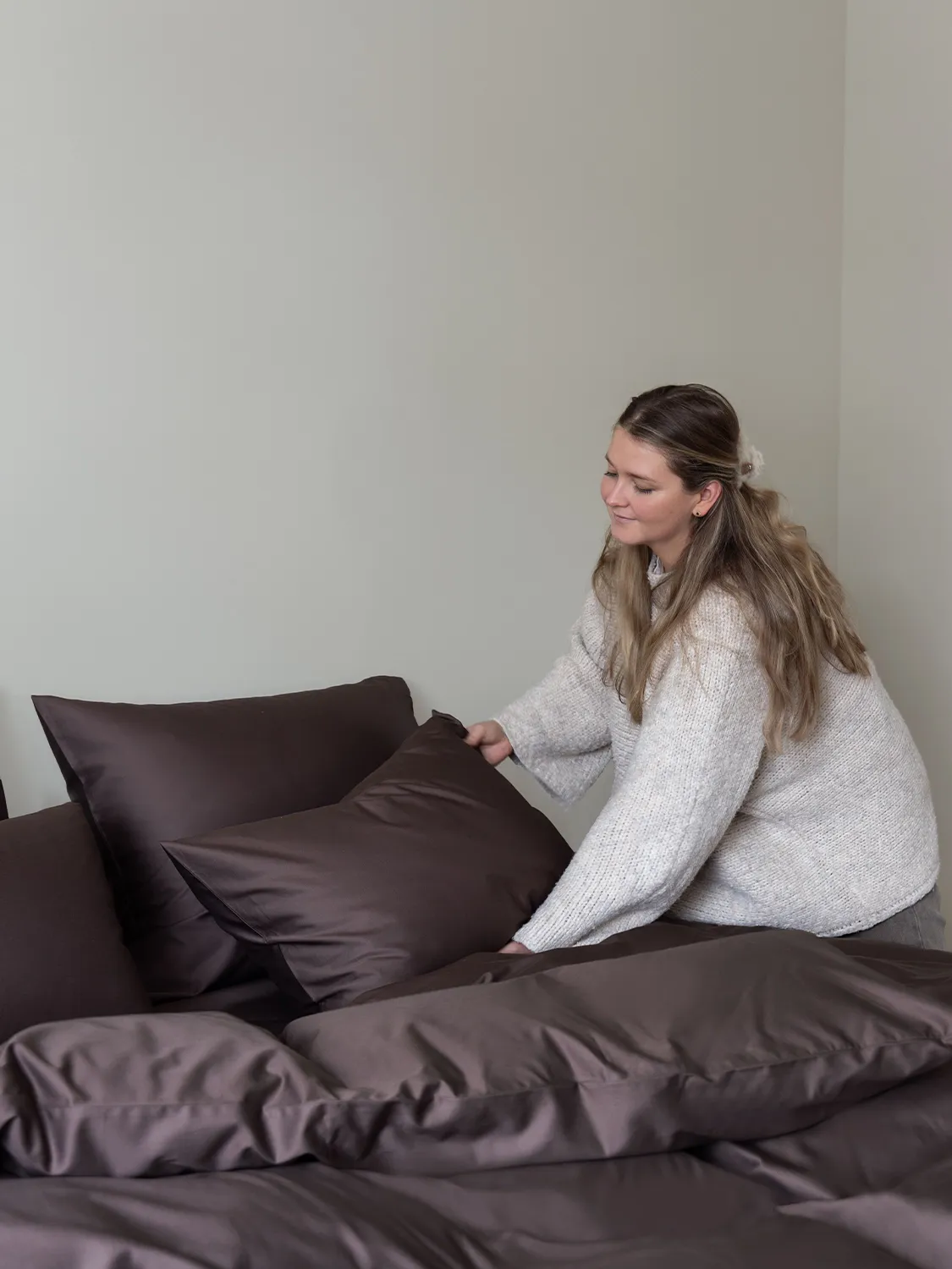 BORÅS COTTON CLOUD SENGETØY - BRUN