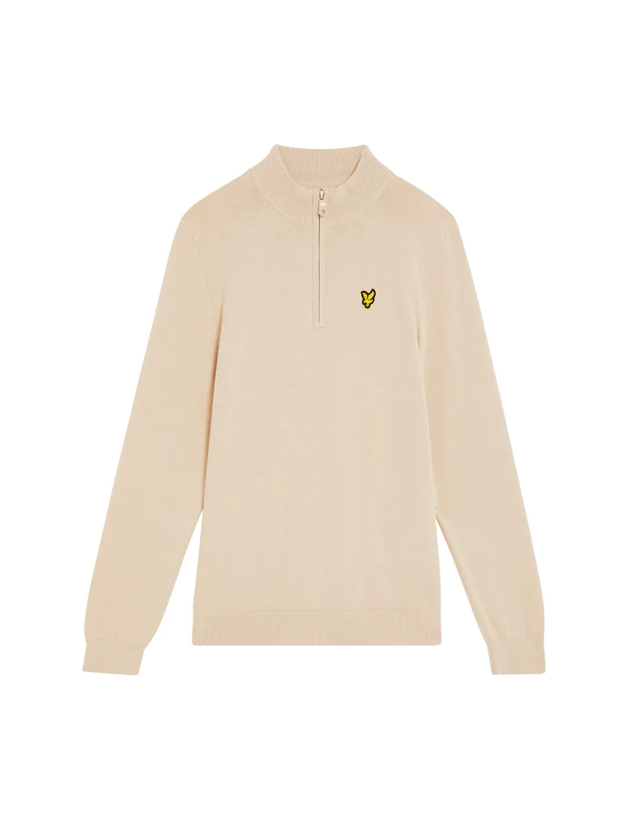 LYLE & SCOTT ZIP GENSER - PUTTY
