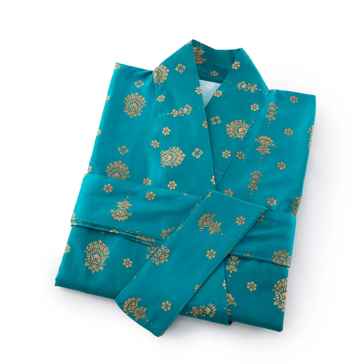 BASSETTI KIMONO GOLD DECOR - V1 GRØNN