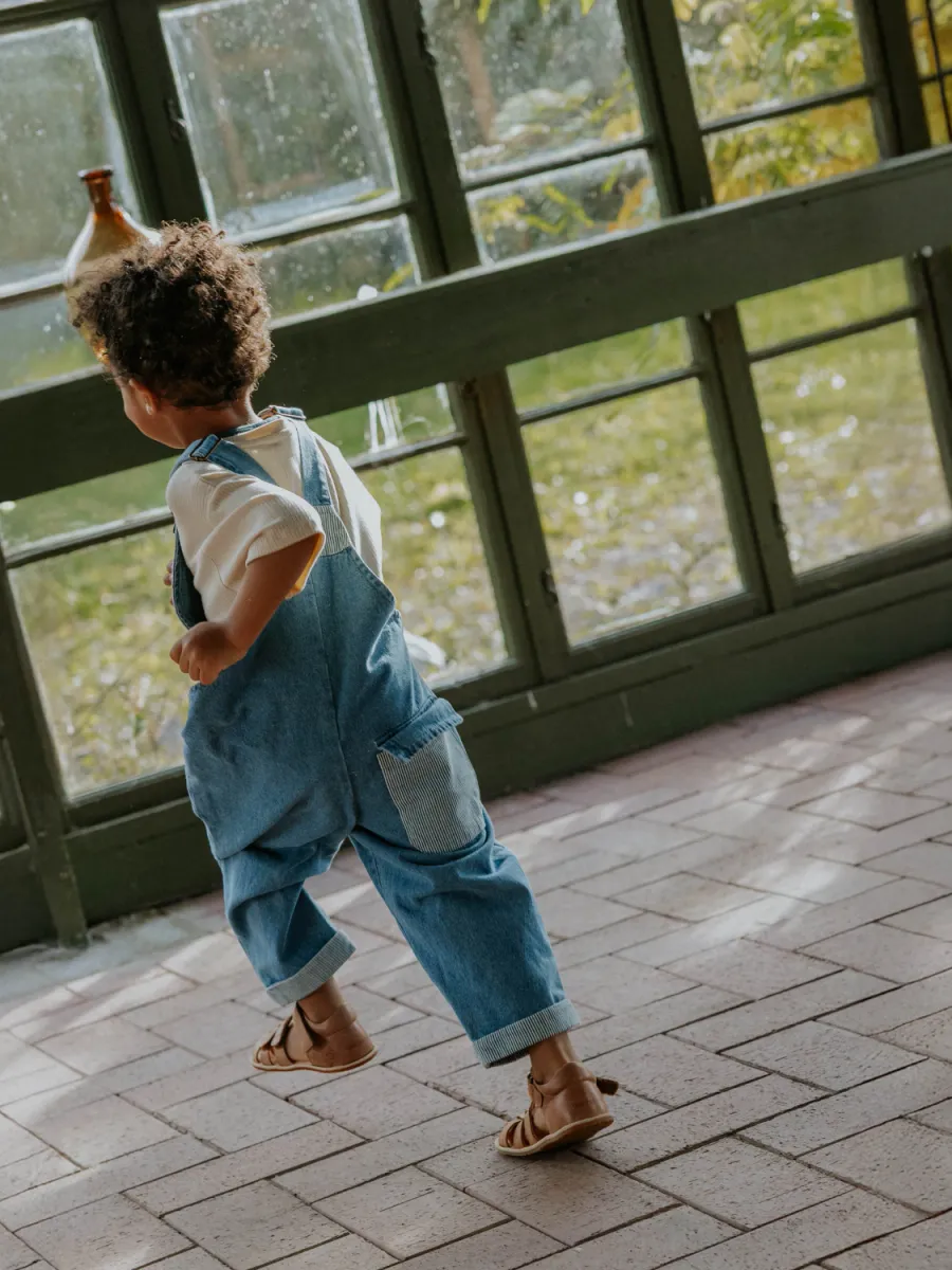 FLIINK DON CONTRAST SELEBUKSE - MEDIUM DENIM BLUE