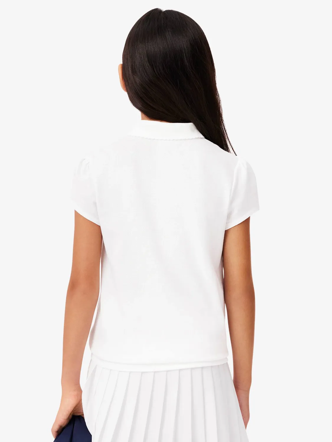 LACOSTE POLO PIQUÉ T-SKJORTE - HVIT