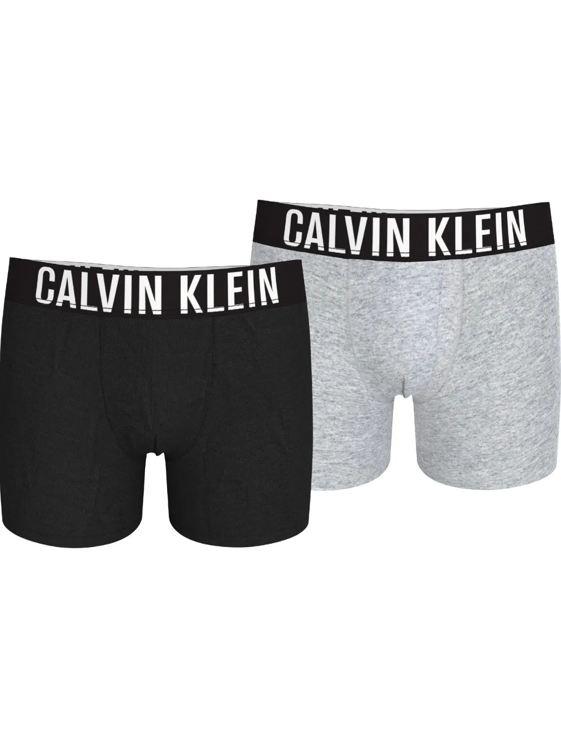 2PK CALVIN KLEIN BOXER BRIEF - SORT & GRÅ