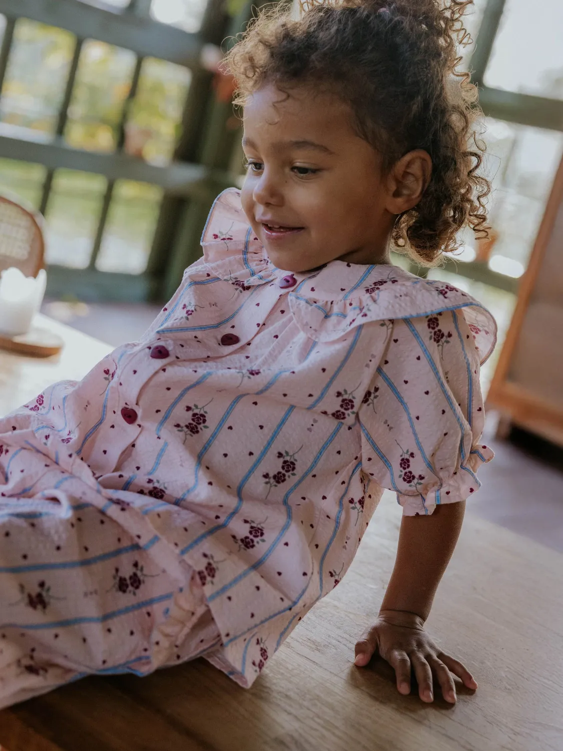 FLIINK COLOMBE BLUSE - CHALK PINK