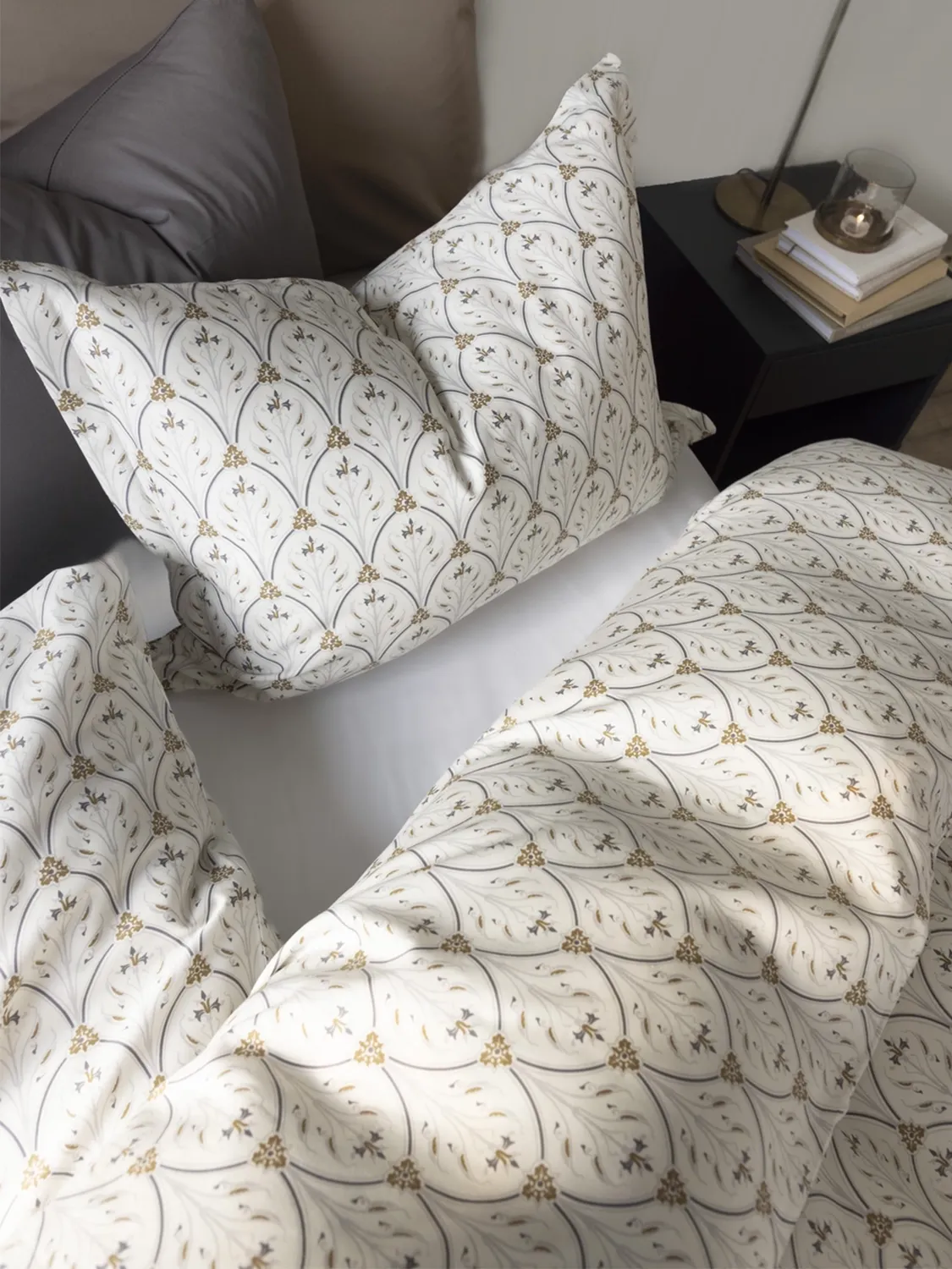 BORÅS COTTON MARINO SENGETØY - GRÅ