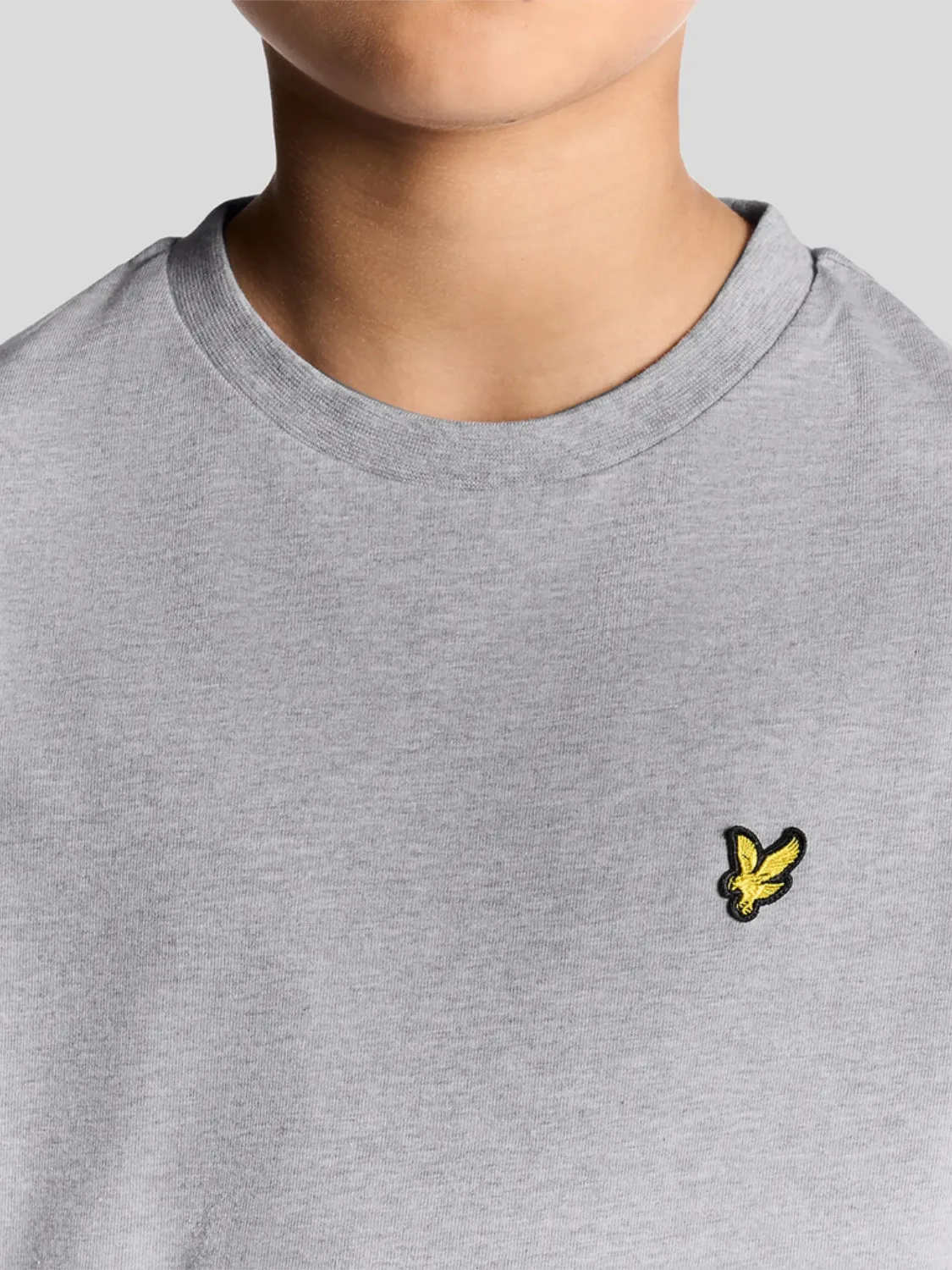 LYLE & SCOTT T-SKJORTE - LIGHT GREY MARL