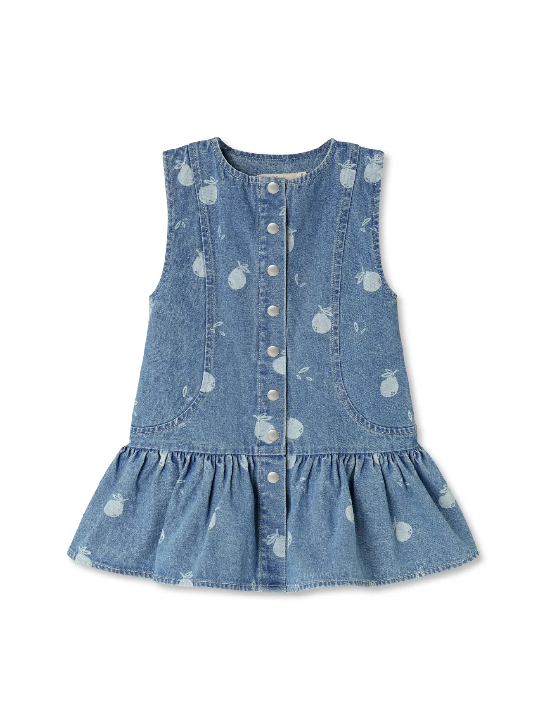 FLIINK DON DENIM KJOLE - MEDIUM DENIM BLÅ