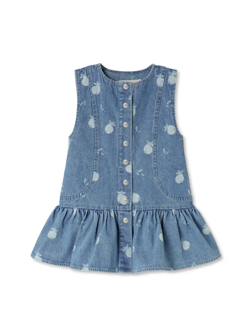 Hovedbilde FLIINK DON DENIM KJOLE - MEDIUM DENIM BLÅ